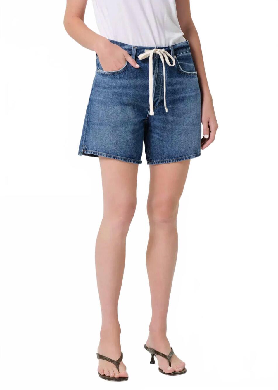 NEW CITIZENS OF HUMANITY brynn drawstring short in avant